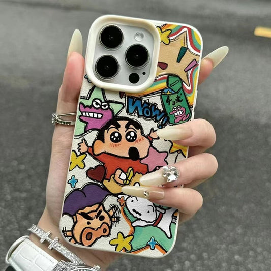 Crayon Shin-chan Black Neon IPhone Case